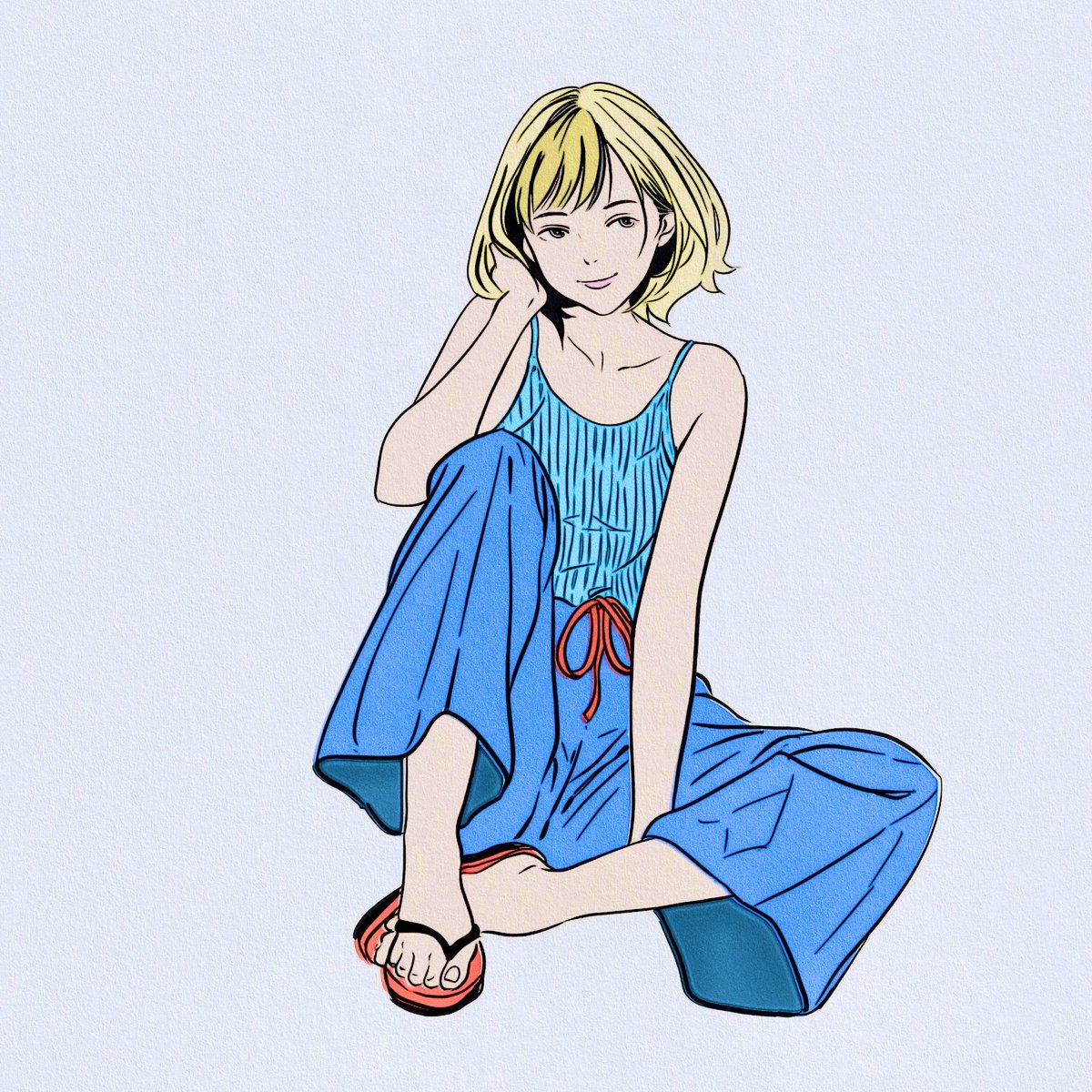 左⬅️ 2年前のイラスト 右➡️ 最近のイラスト どっちが良いですか