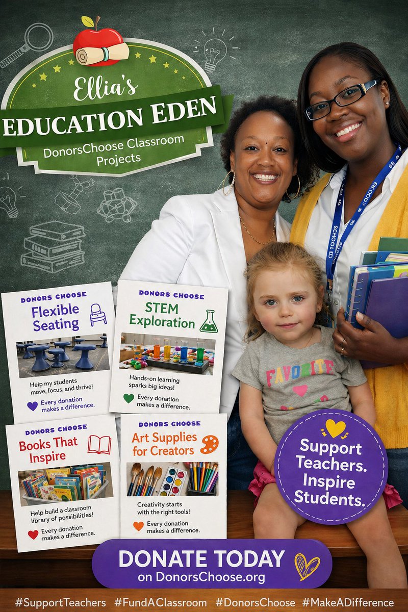 ElliasEden's tweet photo. ⏰🍎 Last call!
Donate now:
https://t.co/8eA9E6gPGx
Every $ counts 🙌

#TeacherAppreciationWeek #DonorsChoose #SupportTeachers #FundAClassroom #LastChance https://t.co/IJj6oWUHEB