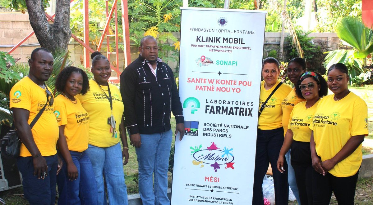 shneederfort's tweet photo. In a particularly difficult context in the metropolitan area, especially in Cité Soleil, I want to acknowledge the efforts of the The Centre Hospitalier de Fontaine Foundation, through the Foundation.
#Commitment #HealthForAll #CHFF #SONAPI #Pharmatrix #matpar #SocialImpact https://t.co/6PRJVFN0Qt