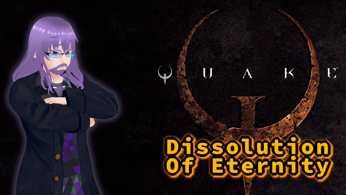 SpookyZalost's tweet photo. Tonight at 12:30 AM PST / 3:30 AM EST:

Starting Quake Mission Pack 2: Dissolution of Eternity.

Hard mode, vkQuake on Linux, visible inputs, and thumb trackball doctrine.

YT: https://t.co/y0P7GmJhjh
Twitch: https://t.co/rhIZAFt0KJ
#VTuber #LinuxVTuber #Quake https://t.co/BEZ3cOsHAU