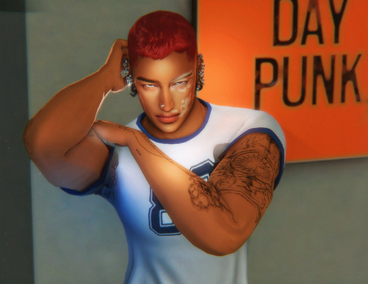 woojukiss's tweet photo. love admiring other people sims. keats, please never go bald...again https://t.co/d9IIvYNYsL