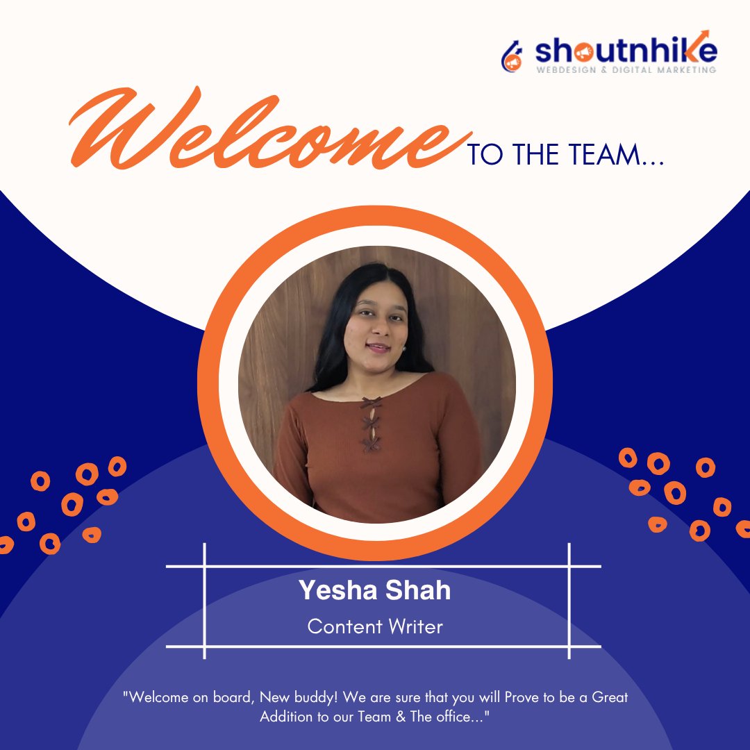 shoutnhike's tweet photo. Welcome to the ShoutnHike family!🧡

Thrilled to have amazing new members join our team and journey. 
.
#WelcomeToTheTeam #NewBeginnings #TeamShoutnHike #DigitalMarketing #WebDesign #GrowingTogether #ContentWriter #GraphicDesigner #MERNDeveloper #WorkCulture #CreativeTeam https://t.co/N05etee3BN