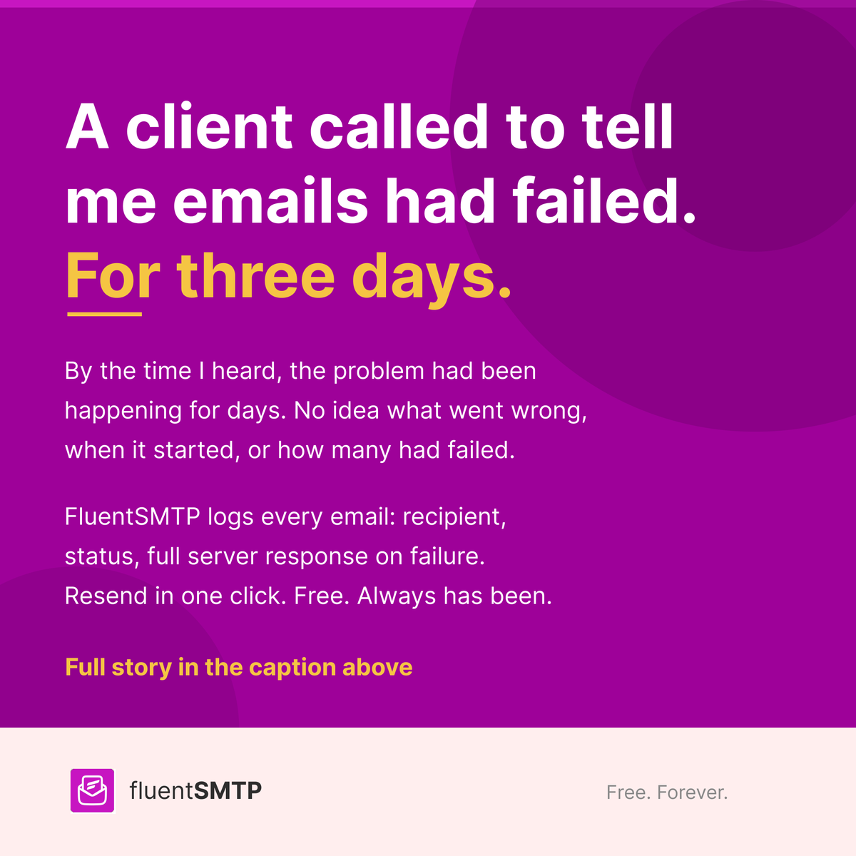 FluentSMTP tweet media