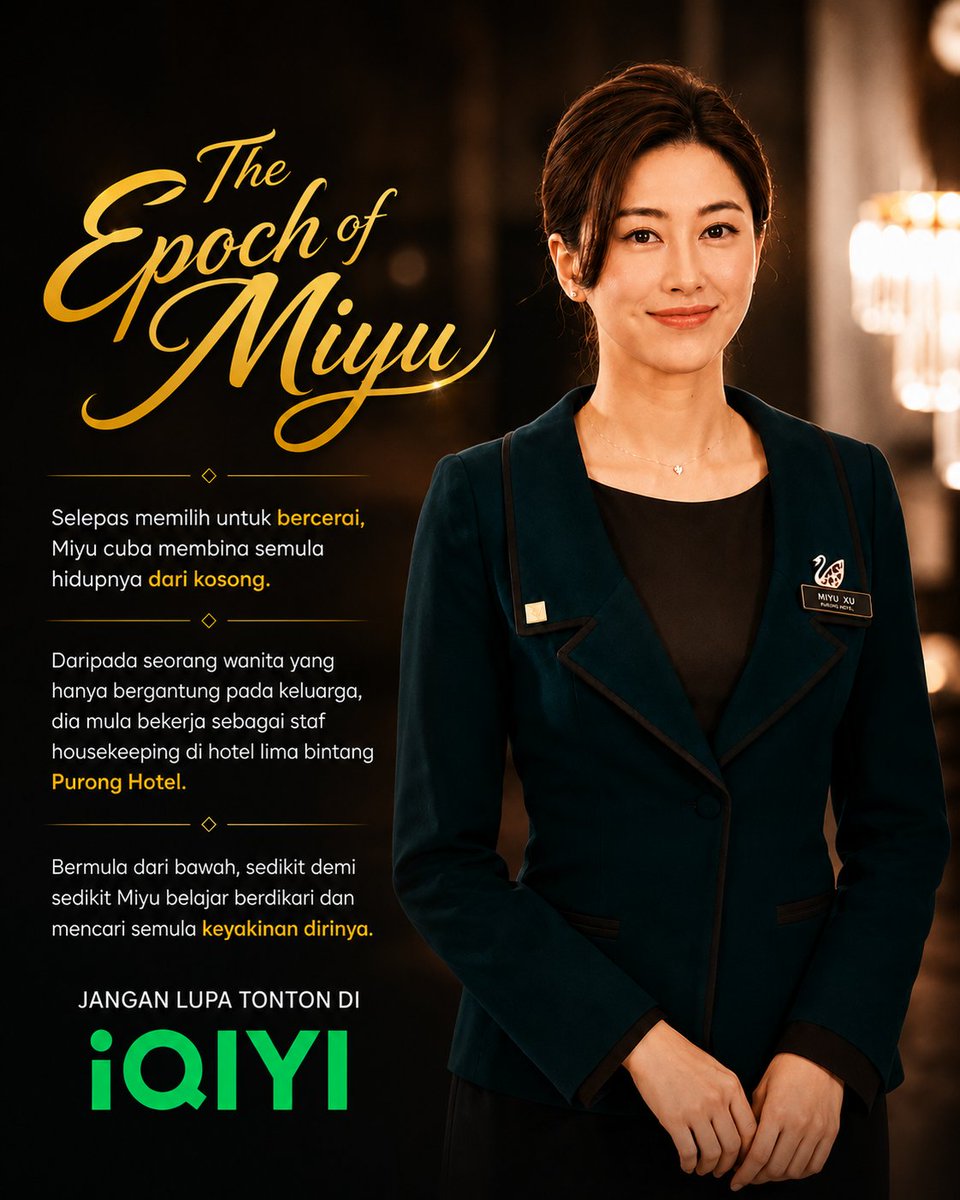 kmaniamy's tweet photo. [C-Drama] “The Epoch of Miyu” bukan sekadar drama curang… tapi kisah tentang peluang kedua, kerjaya &amp; perkembangan diri 👀✨

Ramai anggap drama ni addictive &amp; susah nak stop tengok.

Tonton di iQIYI 🎬

#TheEpochOfMiyu #WallaceChung #ZhuZhu #iQIYI #CDrama #CdramaMania https://t.co/A1wotJN37T