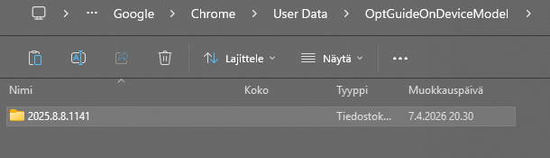 phtheref's tweet photo. @petterij Kuvassahan näkyy jo tuon _metadata hakemiston luontipäivämäärä joka on 7.4.2026 - pidän sitä aika hyvänä arvauksena. Ohessa ko. kansio luontiaika eli täsmännee https://t.co/oVDetRh271