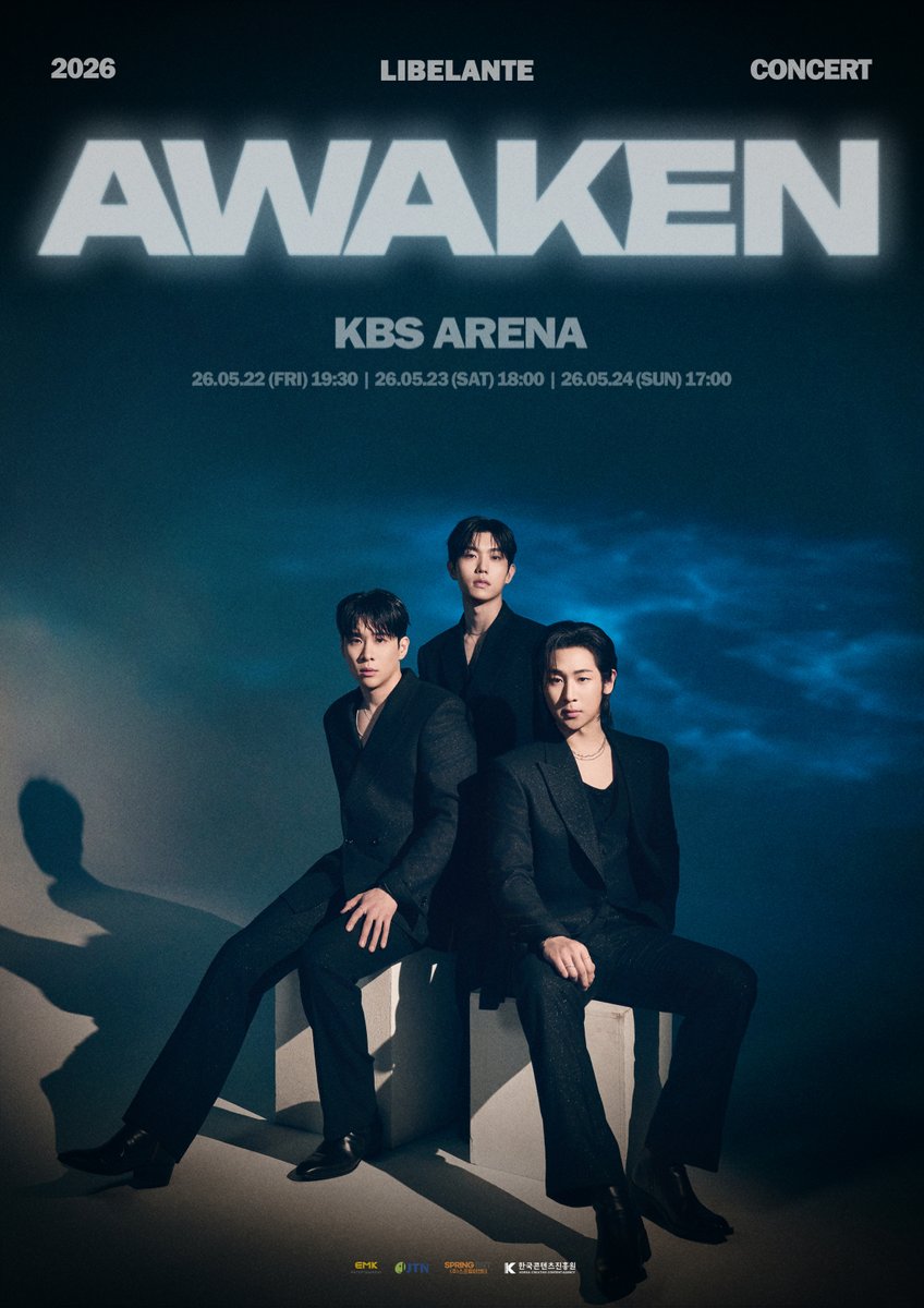 [이벤트🎉] 크로스오버 그룹 리베란테가 데뷔 3주년을 기념해 단독 콘서트 <#AWAKEN>으로 찾아옵니다👏 '확장'이라는 키워드 아래, 이들이 지금껏 발표한 곡을 새롭게 편곡하는 무대를 선보일 예정인데요. 소리를 넘어 감각으로 확장되는 음악, KBS아레나에서 펼쳐집니다!