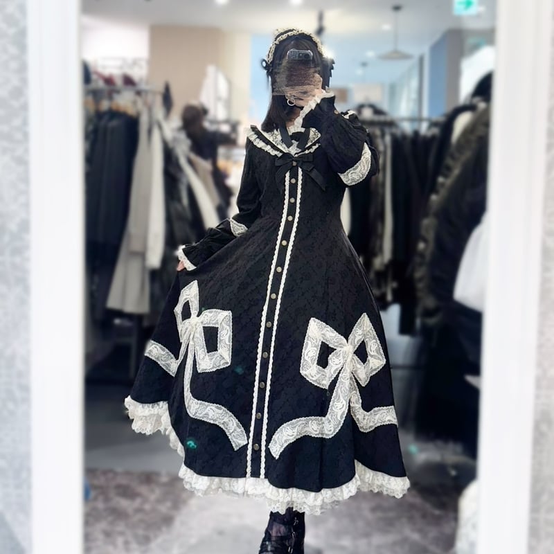 【～2/20お値下げ】星箱works リボンフロマージュ　ビッグリボンワンピース リボンフロマージュ ビッグリボンワンピース | HoshibakoWorks