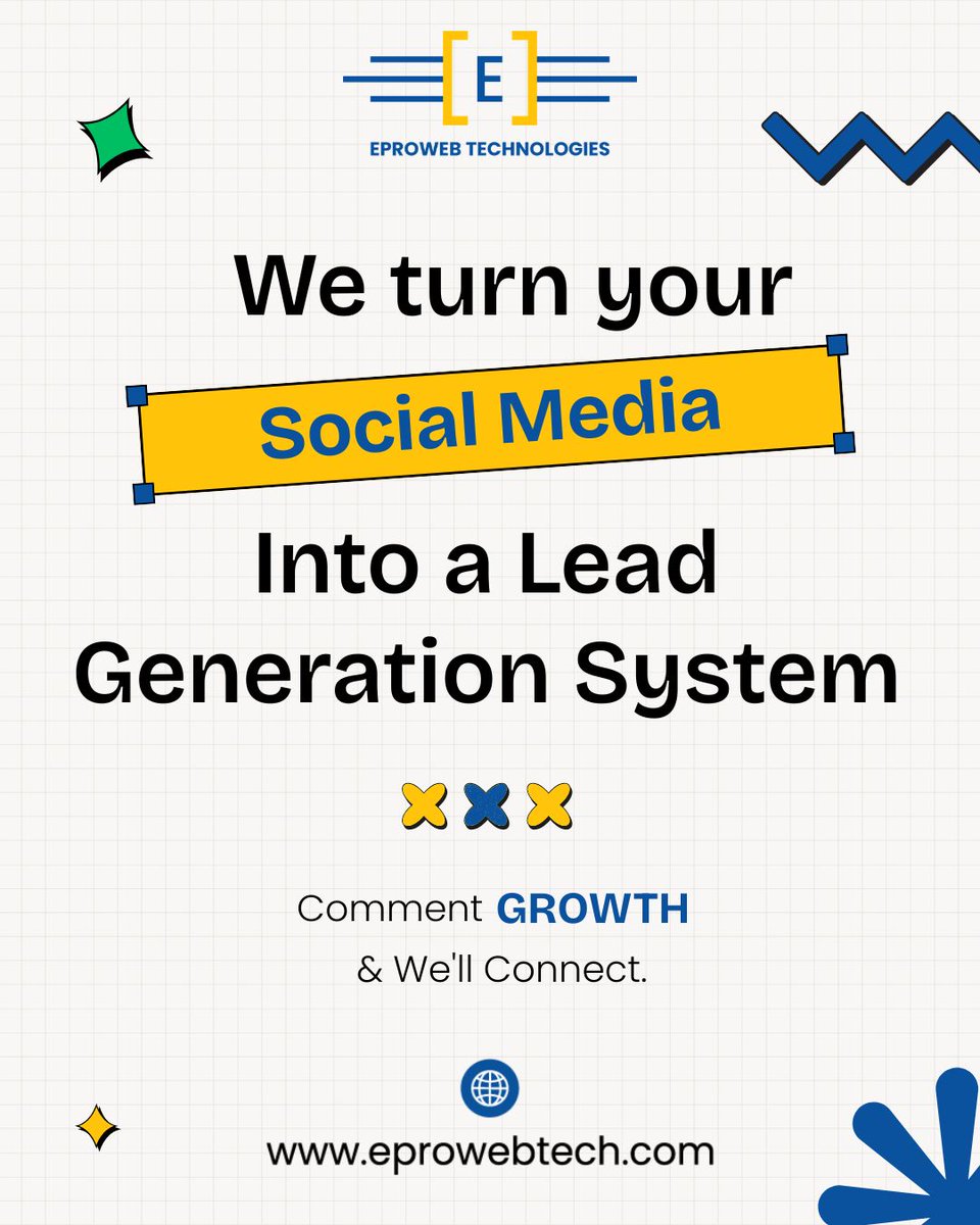 eprowebtech's tweet photo. Social media growth doesn’t happen by posting randomly.

💬 Comment “GROWTH” and let’s connect.

#EproWeb #SocialMediaMarketing #DigitalMarketing #MetaAds #LeadGeneration #Branding #BusinessGrowth #MarketingAgency https://t.co/Py2WExVgnY