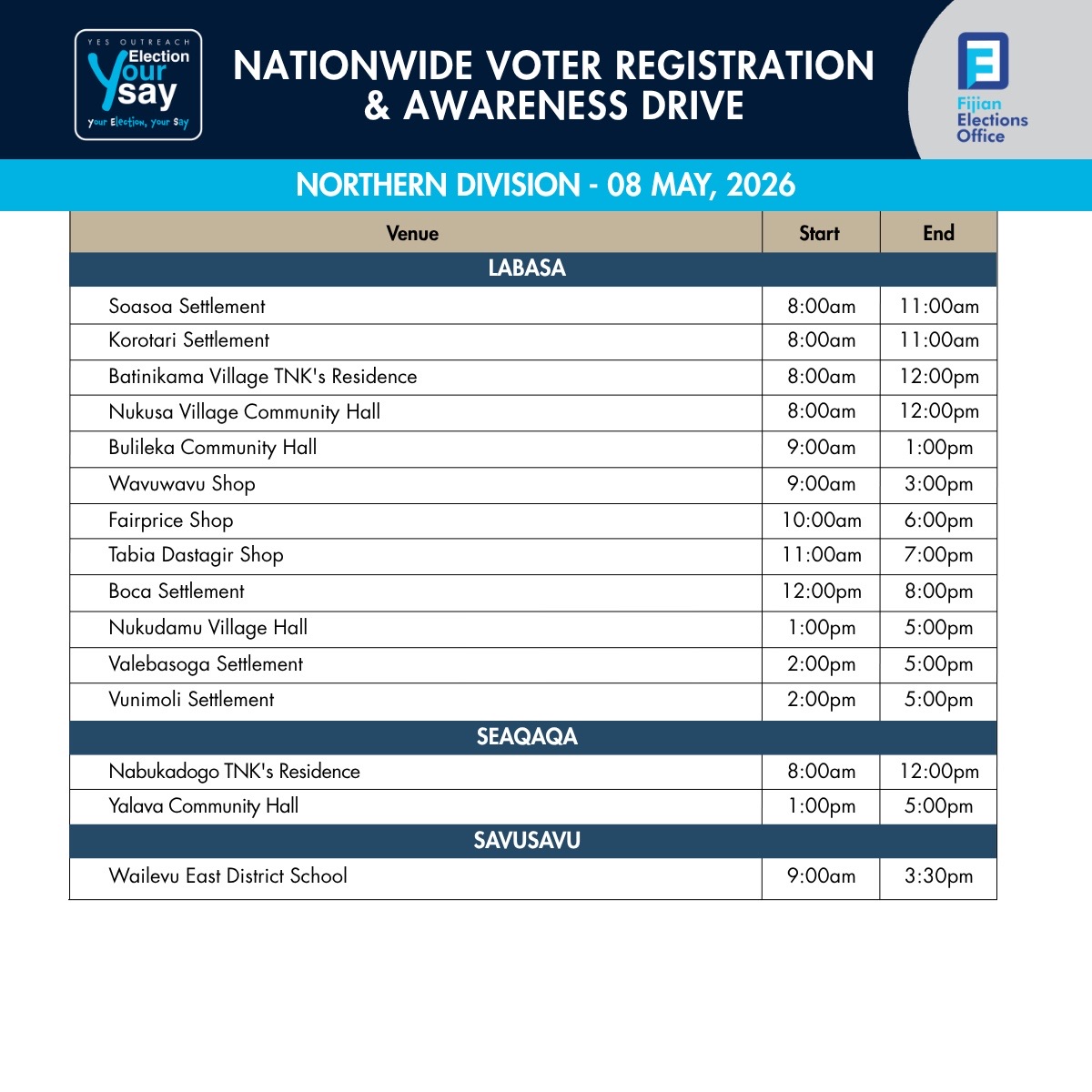Fijian Elections Office tweet media
