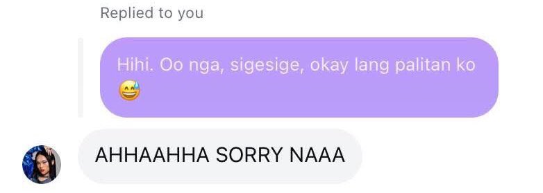 sharing this to everyone— here’s rainah’s reaction when she found out that she accidentally posted the photo 😆 

ps: we didn’t tell her that she posted the picture for the challenge as we knew that it was unintentional n she’s just excited to share it to us, her raindears, so