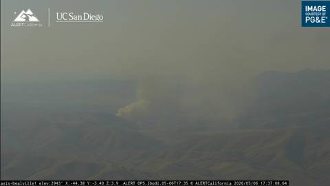 CodeRed001Blue's tweet photo. #BakerFire Off Bena Rd north of Hwy 58, Caliente, Kern County.
5:37PM Resources are responding to a reported vegetation fire with smoke visible on the camera. https://t.co/jk6V4lpNjP