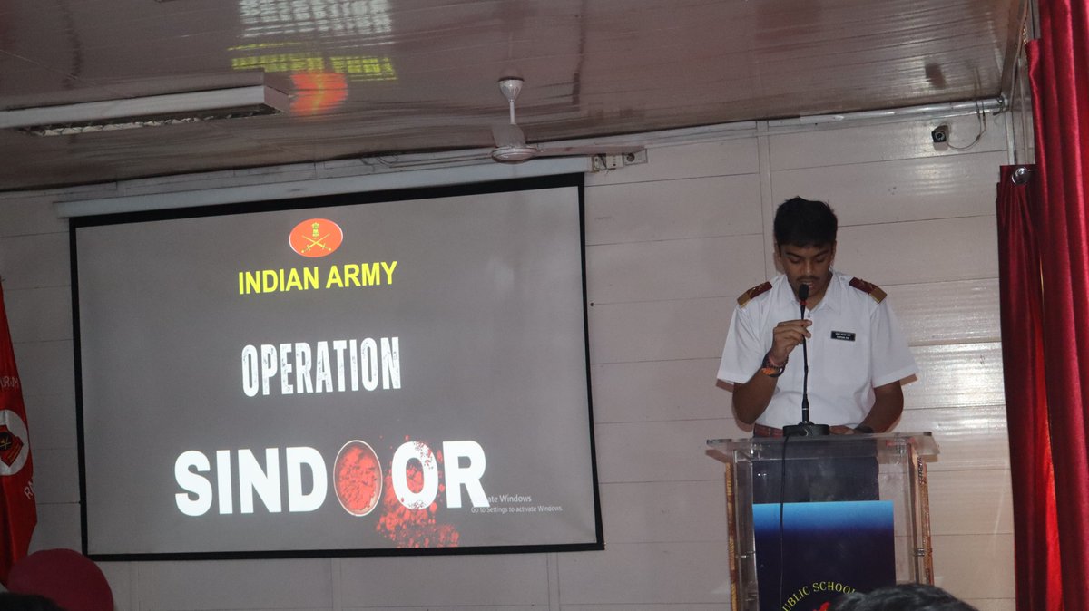 APSRKPURAM's tweet photo. Operation Sindoor was an enlightening and inspiring session conducted at Army Public School RK Puram by Major Aparajita.The students of Army Public School RK Puram participated wholeheartedly and interacted intelligently with Major Aparajita by asking thoughtful questions. https://t.co/3xcZ02FYA5