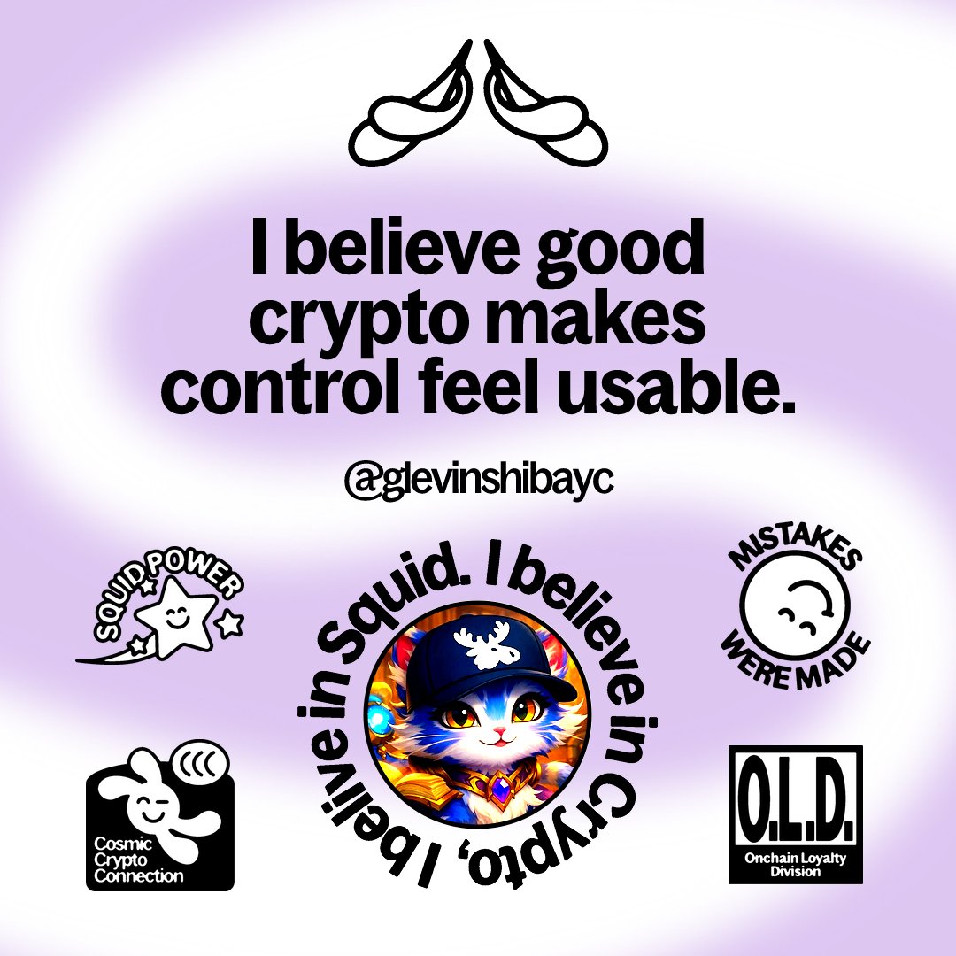 GlevinSHIBAYC's tweet photo. I believe good crypto makes control feel usable.

I believe in Squid. https://t.co/sYmEEIoKs7