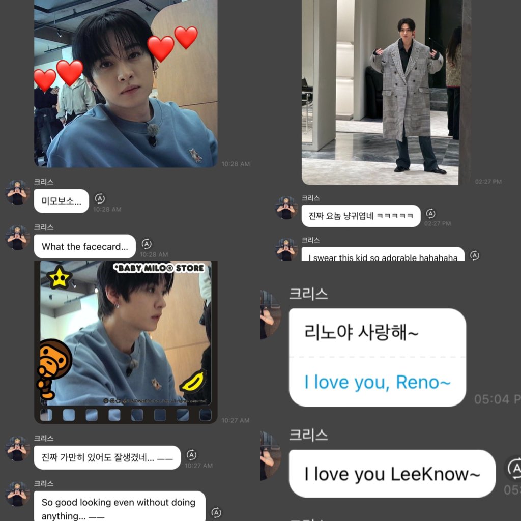 guys I think chan might be in love with Leeknow not sure though