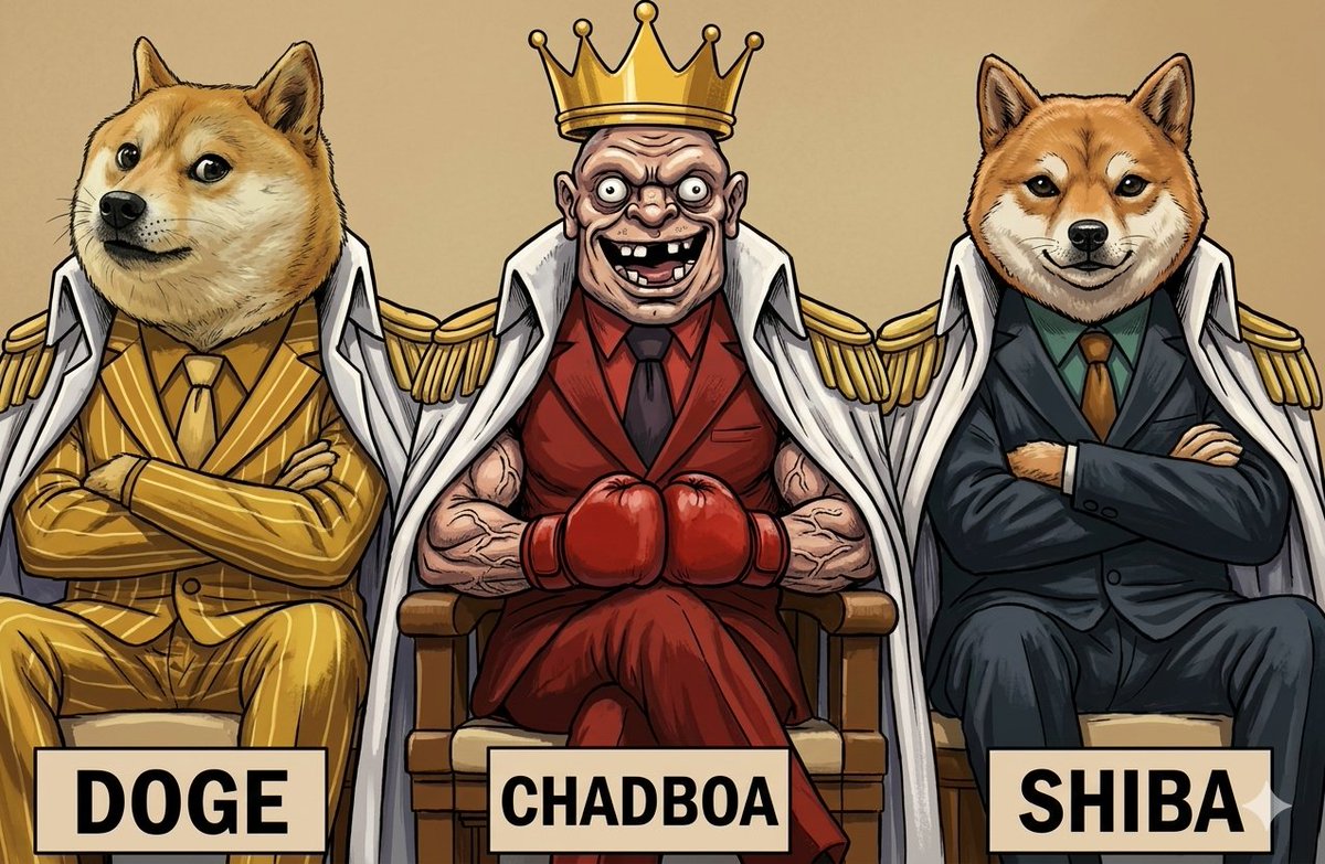 CHADBOA's tweet photo. @WhaleOfGems They paved the way, but they're just holding the seats. The real king wears the crown. No more waiting. The $CHADBOA era is here. Who's ready to take over? 🥊🐍🔥

​#CHADBOA #SolanaSummer #CryptoCommunity #MemeCoinHierarchy https://t.co/J3NZ7HlPQb