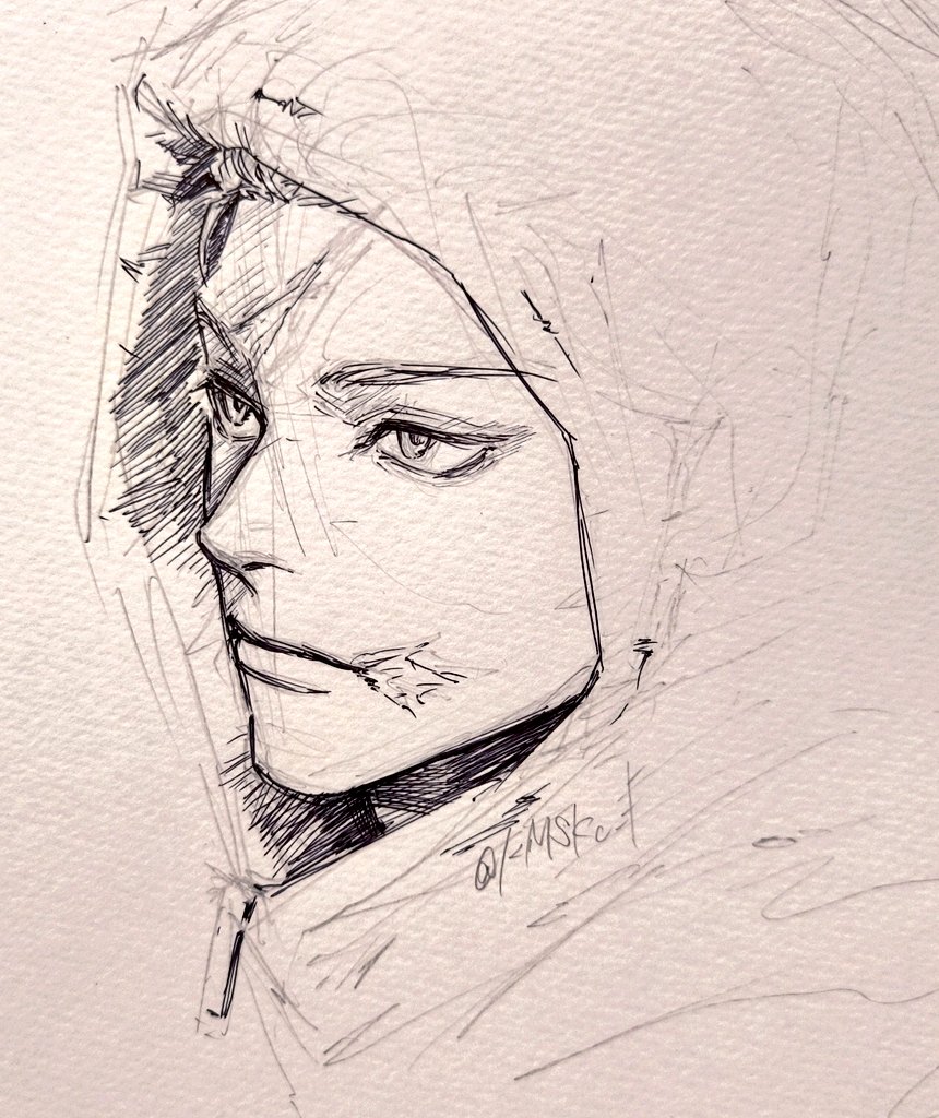 部屋の整理中にスケブを見つけたんで落書き