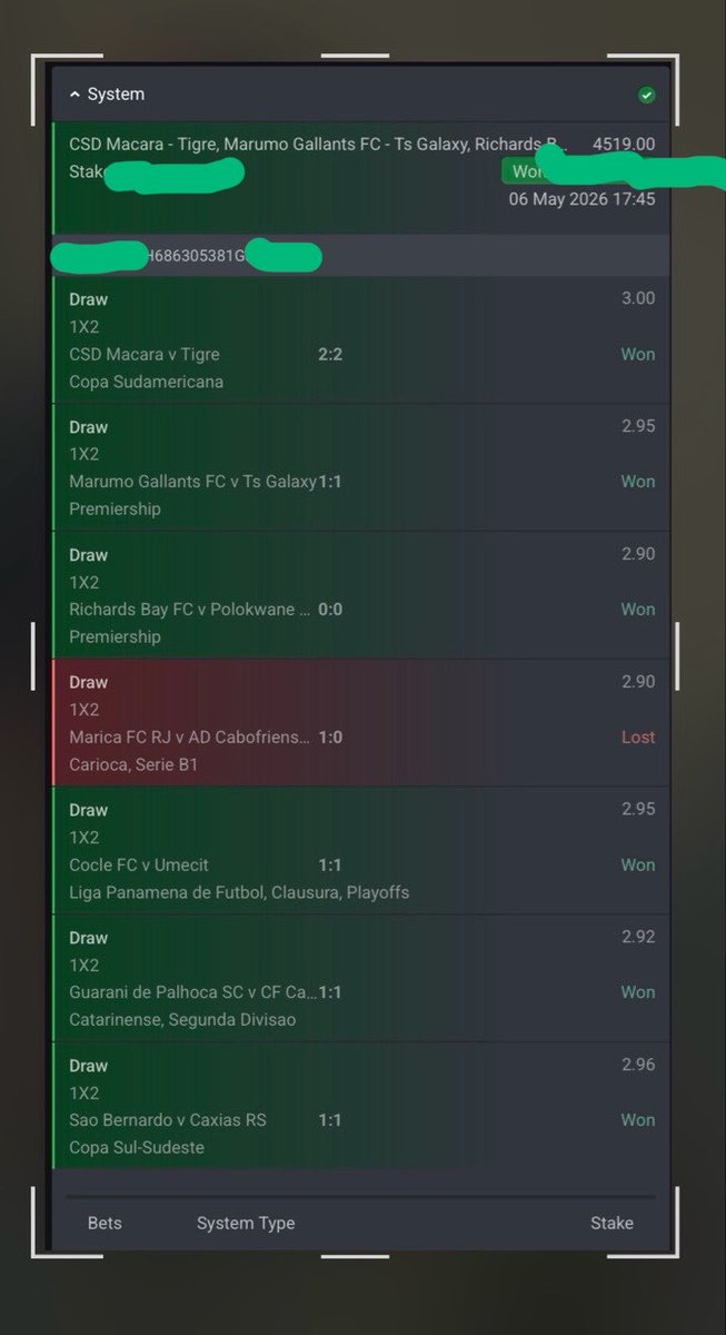 Ahhhh Omo 🥱🥱🥱🥱, late goal denied me 7/7 43 Million Naira , Oh my God 🤔🤔, 6 ✅✅✅✅✅✅ or 7 , 200 ODDS BOOOOOOOOOOM 💥💥💥💥💥💥💥🎉🎉🎉🎉🔊🔊🔊💯💯 , 1