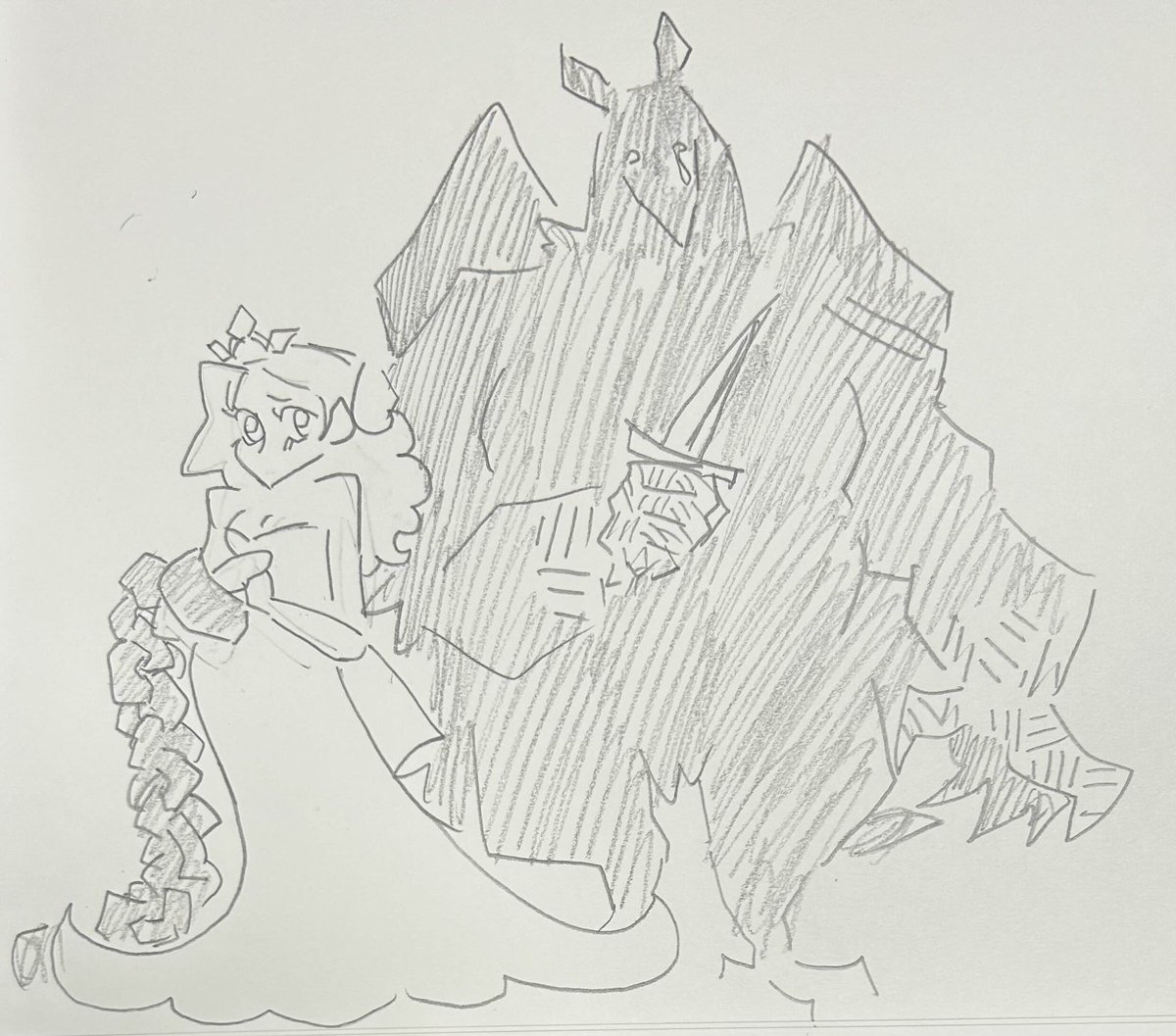 my first ever slay the princess doodles from like 2 years ago # ...