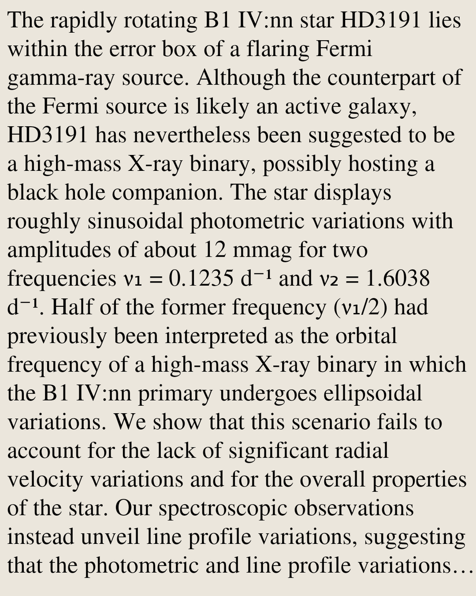 HD3191, the high-mass X-ray binary that wasn't there

Gregor Rauw, Yaël Nazé, Piotr Antoni Kołaczek-Szymański
arxiv.org/abs/2605.04577 [𝚊𝚜𝚝𝚛𝚘-𝚙𝚑.𝙷𝙴 𝚊𝚜𝚝𝚛𝚘-𝚙𝚑.𝚂𝚁]