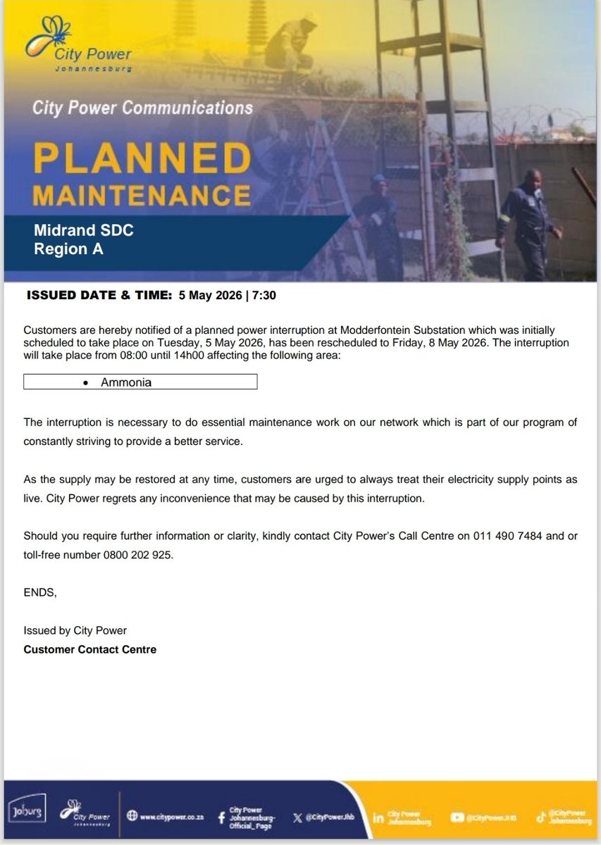 Outage details