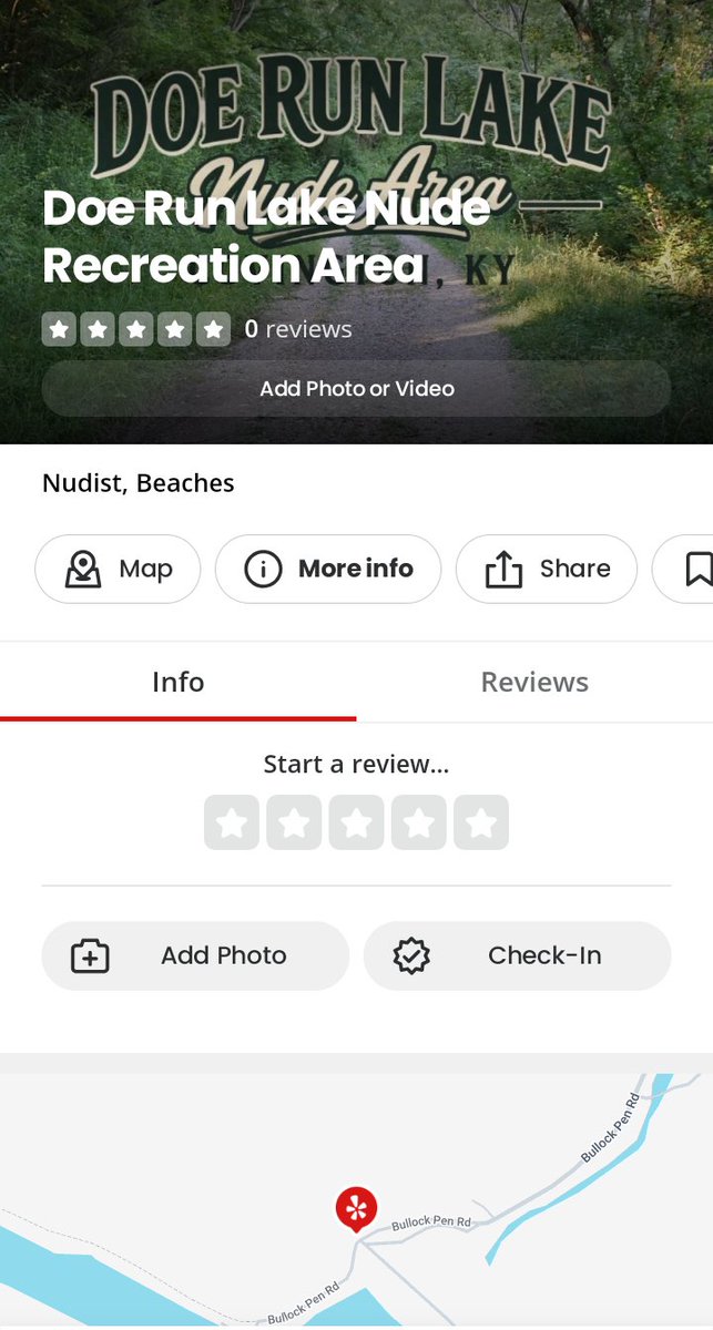 BluegrassNaked's tweet photo. Great News @everyone, Doe Run Lake Nude Recreation Area is now featured on Yelp. Remember the trail starts at the top of the Dam and is located at 1501 Bullock Pen Rd, Covington, KY 41017 . 😊➡️➡️➡️ #Kentucky #Usa #DoeRunLakeNudeRecreationArea https://t.co/sMNCb9dhMX