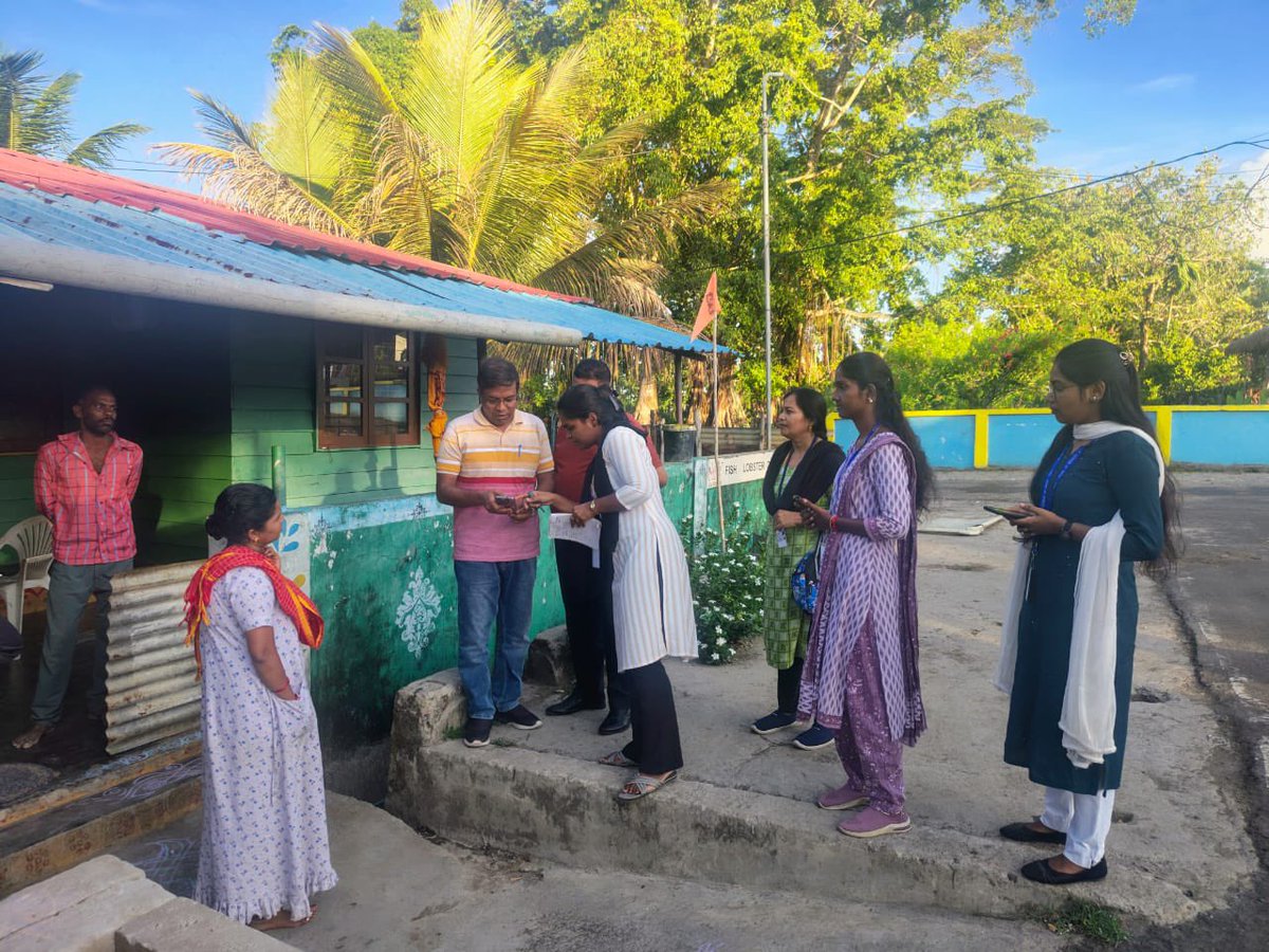 ANI_CENSUS's tweet photo. Census 2027 – Phase 1 (House Listing)

Inspection was conducted in Great Nicobar (Campbell Bay), Nicobar District by Shri S. Pillai, Tehsildar (Charge Officer), and DCO official Shri P. P. Maity (SI Gr-II).

They inspected the census work in different areas of Great Nicobar. https://t.co/Sw3rdi4f6x