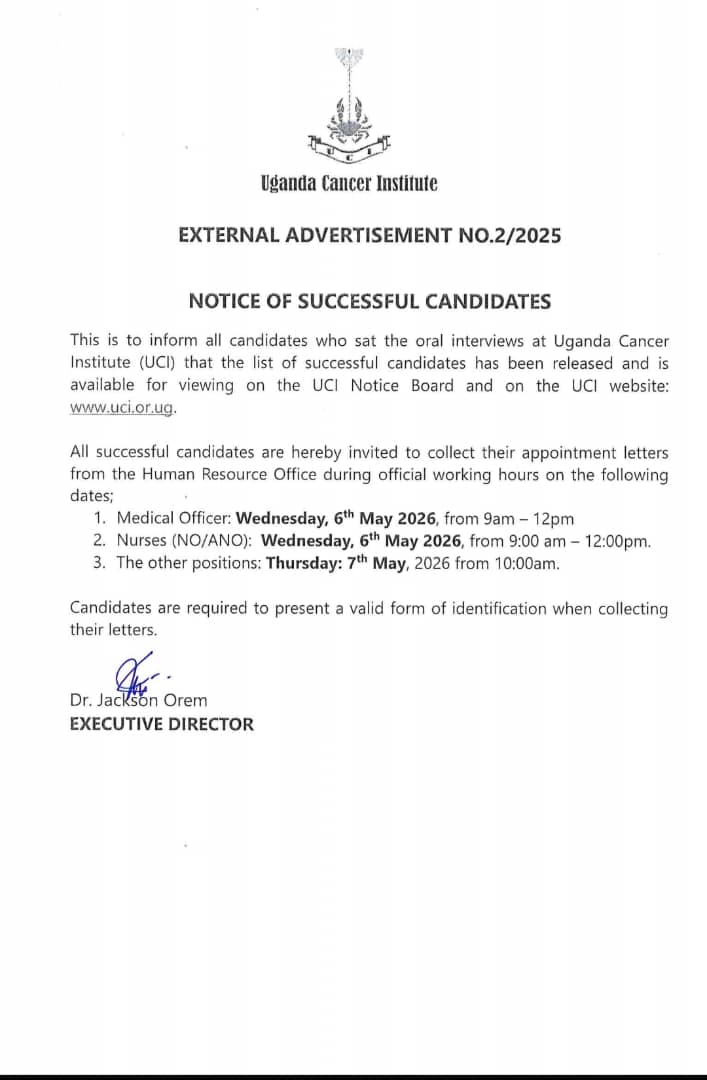 Uganda Cancer Institute tweet media