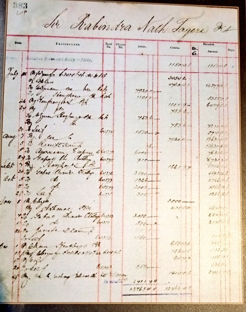 IndiaHistorypic's tweet photo. Bank Account Passbook of Gurudev Rabindranath Tagore In The Imperial Bank of India https://t.co/09yUHdFAUm