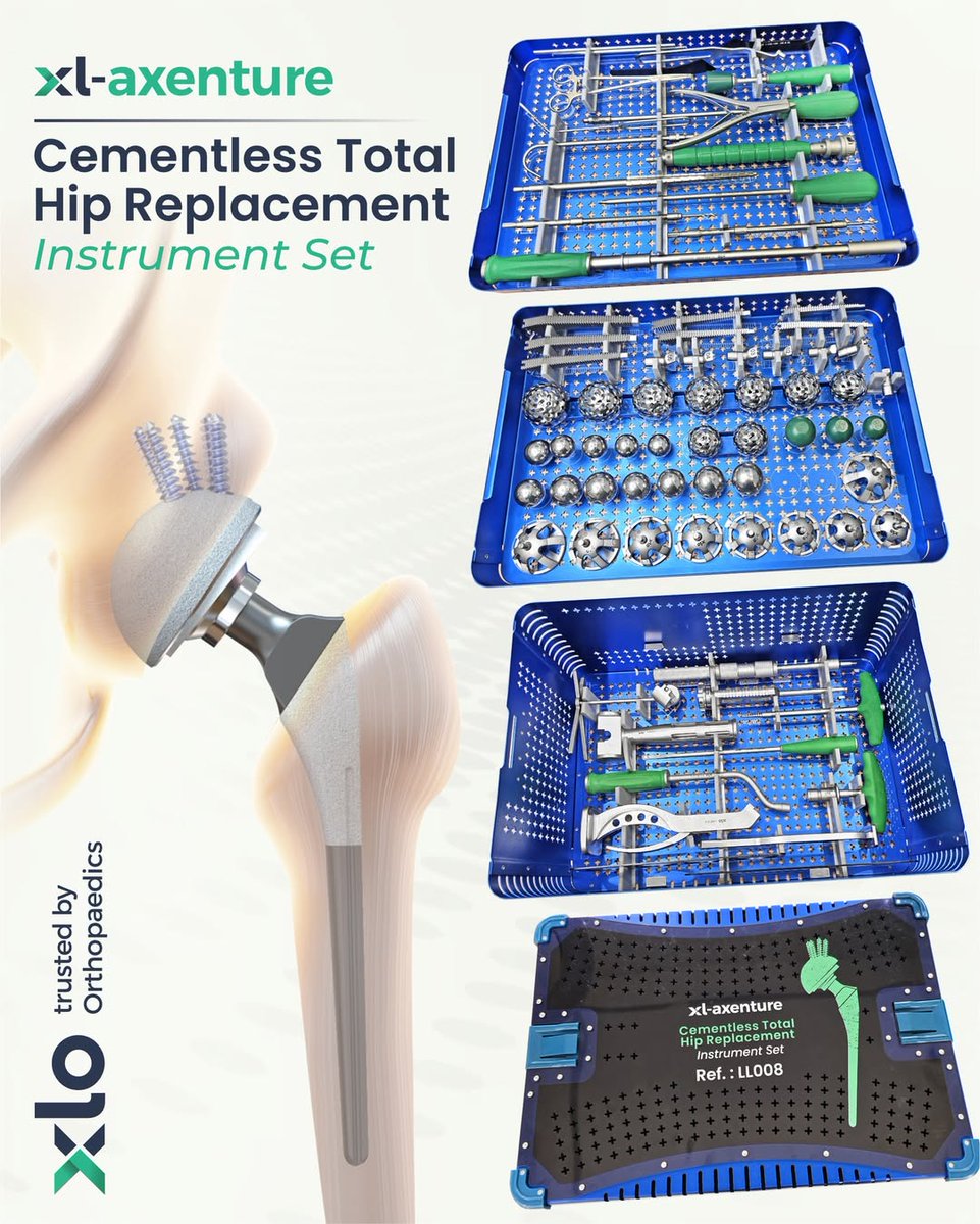 xlortho's tweet photo. Complete Cementless THR Solutions for Modern Orthopaedics.
#Orthopaedics #HipReplacement #TotalHipReplacement #THR #CementlessHipReplacement #OrthopedicSurgery #OrthopedicImplants #MedicalDevices #SurgicalInstruments #HipArthroplasty #JointReplacement #HealthcareInnovation https://t.co/Q8Hhk5JeVS