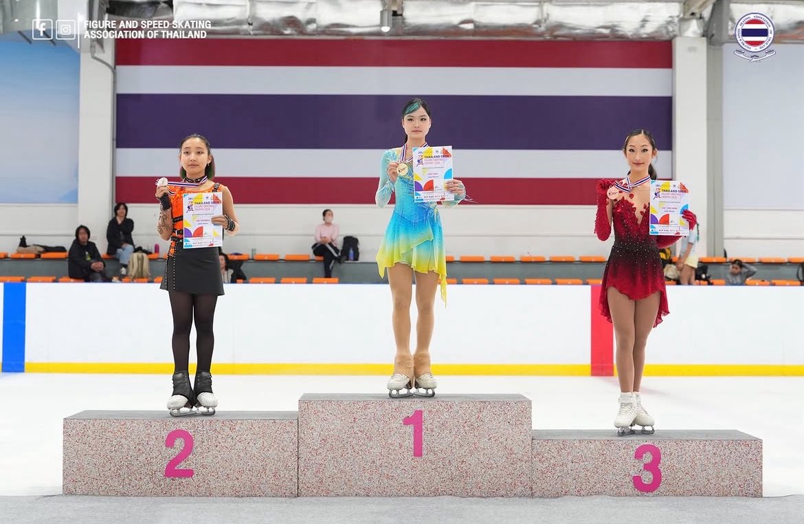 jrskating's tweet photo. 2026 Thailand Open Junior Women’s Final Results 🇹🇭 

🥇Ariel Guo 163.95 🇭🇰 
🥈Veronika Kim 134.78 🇰🇿 
🥉Yeuk Kwan Zhu 120.14 🇭🇰 https://t.co/8BflTYiQO3