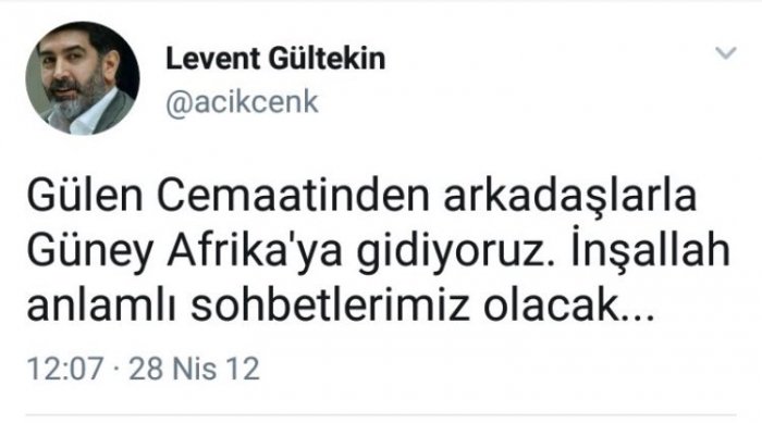 📌Fethullahçı arkadaşlarıyla Güney Afrika'ya giden, Ergenekon kumpasında TSK Mensuplarına ve vatanseverlere yapılanları savunan Levent Gültekin, #Bursaspor'u ve #Erzurumsporu destekleyecek değil ya, tabi ki #Amedspor'u alkışlayacak ve Ümit Özdağ'ı hedef gösterecekti. Sonuçta bu
