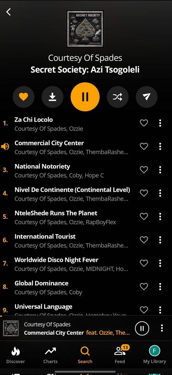 BestDiaries8's tweet photo. Courtesy Of Spades♠️ just dropped "Secret Society" an album which has 10 tracks and 8 features, which include ThembaRashe 265, Coby, RapboyFlex, Hope C the list goes on Via audiomack🚨‼️

Out now‼️
https://t.co/WulPKn56Yn https://t.co/44XUjgfAiS