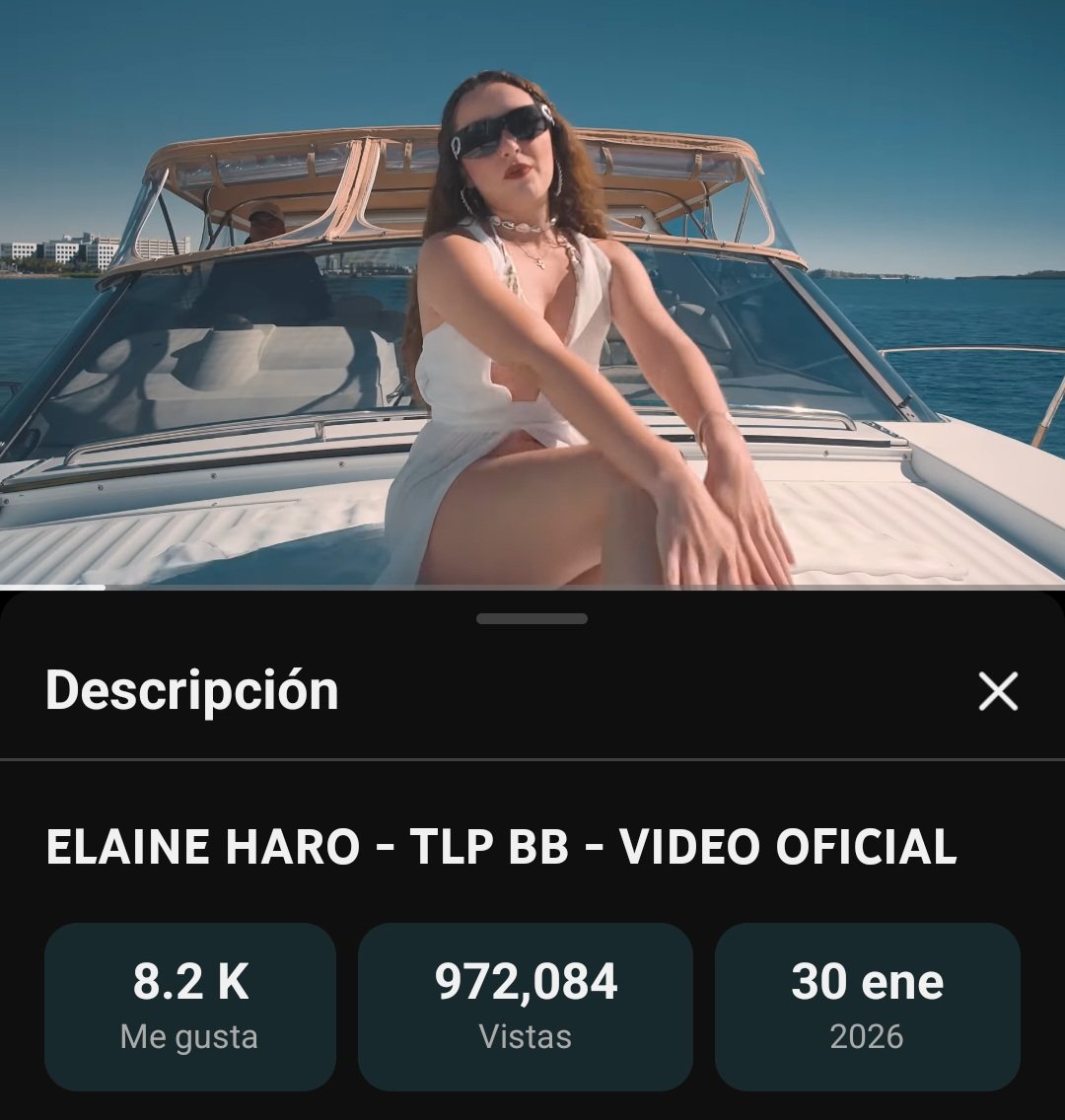 Patrici33997700's tweet photo. Mañana se llega al Millón de TLP-BB 🔥
#ElaineHaro #TeLoPerdiste https://t.co/cG6phngDb7