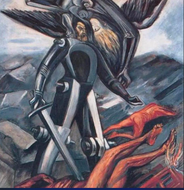 eliothruiz16's tweet photo. @IdiazAyuso Hernán Cortés visto por José Clemente Orozco... Como la ultraderecha provocadora, se niega a verlo. https://t.co/iBGgB0udZH