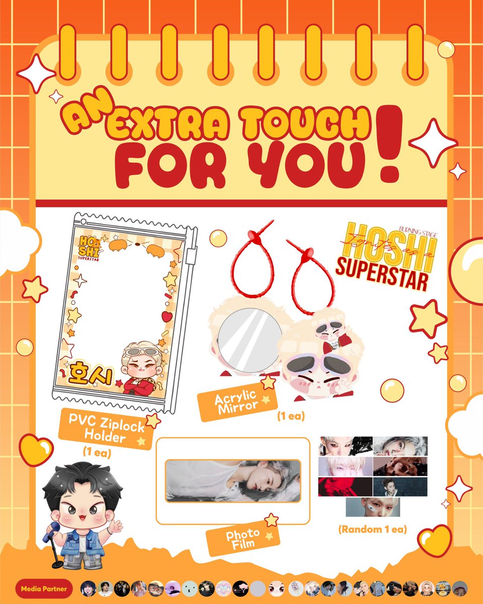 flamehanie's tweet photo. ⭐️ Hoshi's Birthday Cafe Event 2026 by @howoomatee ⭐️

We’ve prepared extra goodies just for you. Get ready to be surprised! 🎁✨

📆Sunday, 14 June 2026
📍Kohi Gaol-Mayestik
💵HTM : 105.000 (Inc Drink & Cookies Howoomatee)

Every purchases (1 person) will get 1 chance for lucky draw 🤩

Tambahan goodies kit 🆕 special dari sponsor temen2 Howoodans buat Horangdan yang datang ke cafe event kami! 🐯

🖇 LINK RSVP
— SESI 1 : https://t.co/EFfs5fsYkT

#HappyHoshiDay
#HoshiBurningStage
#HowoomateeProject