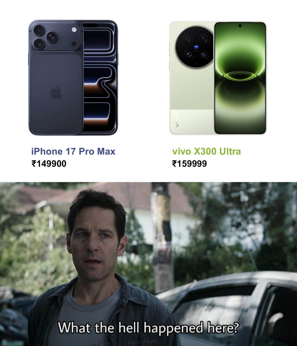 Nitesh805181's tweet photo. we are actually living in an era where top iPhones are cheaper than android flagships https://t.co/9PsdeKIzMA