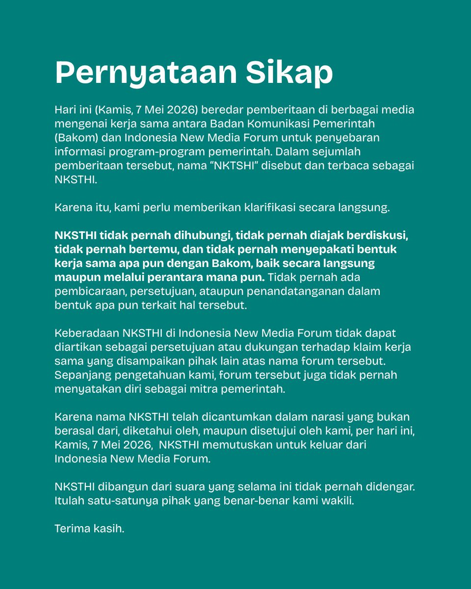 Nanti Kita Sambat Tentang Hari Ini tweet media