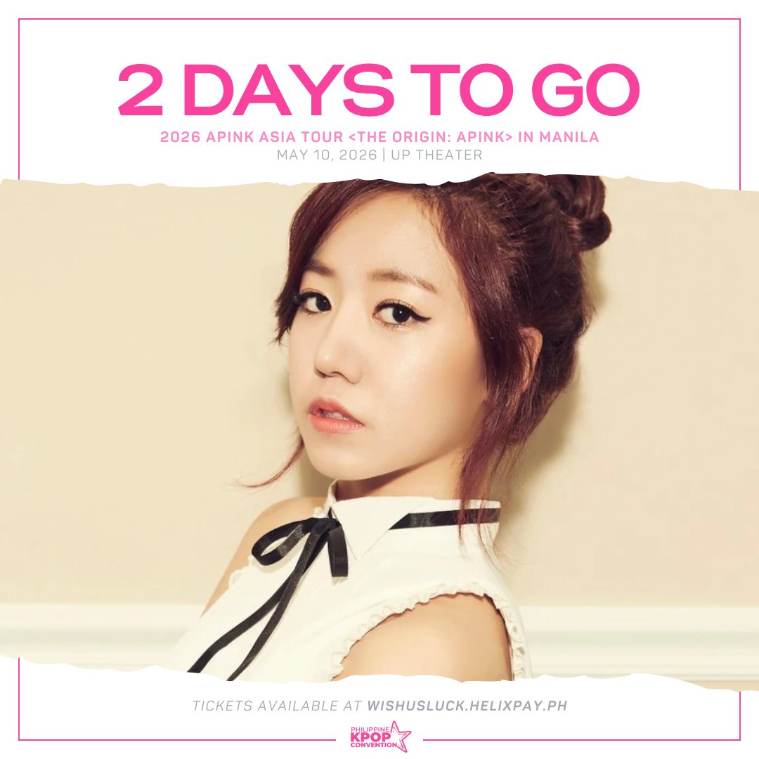 You’ll definitely L.O.V.E. LUV when Apink finally brings their first full concert to Manila! 🩷

After years of waiting, the promise will finally be fulfilled this May 10. Don’t miss this special night with Apink and PH PANDAs!

Secure your tickets now via wishusluck.helixpay.ph
