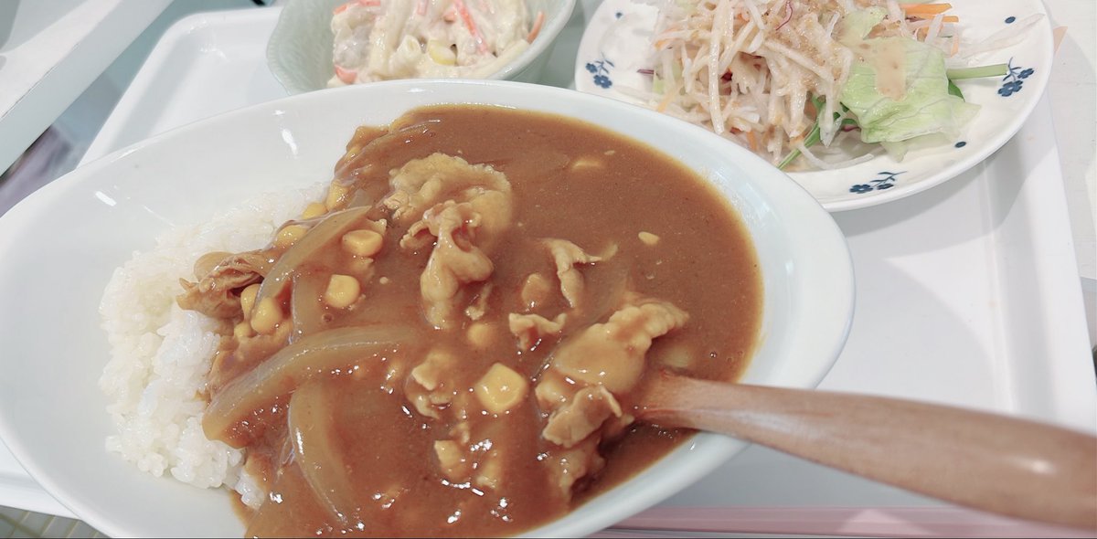 ひさびさのカレーうますぎる♪( ◜𖥦◝ و(و "