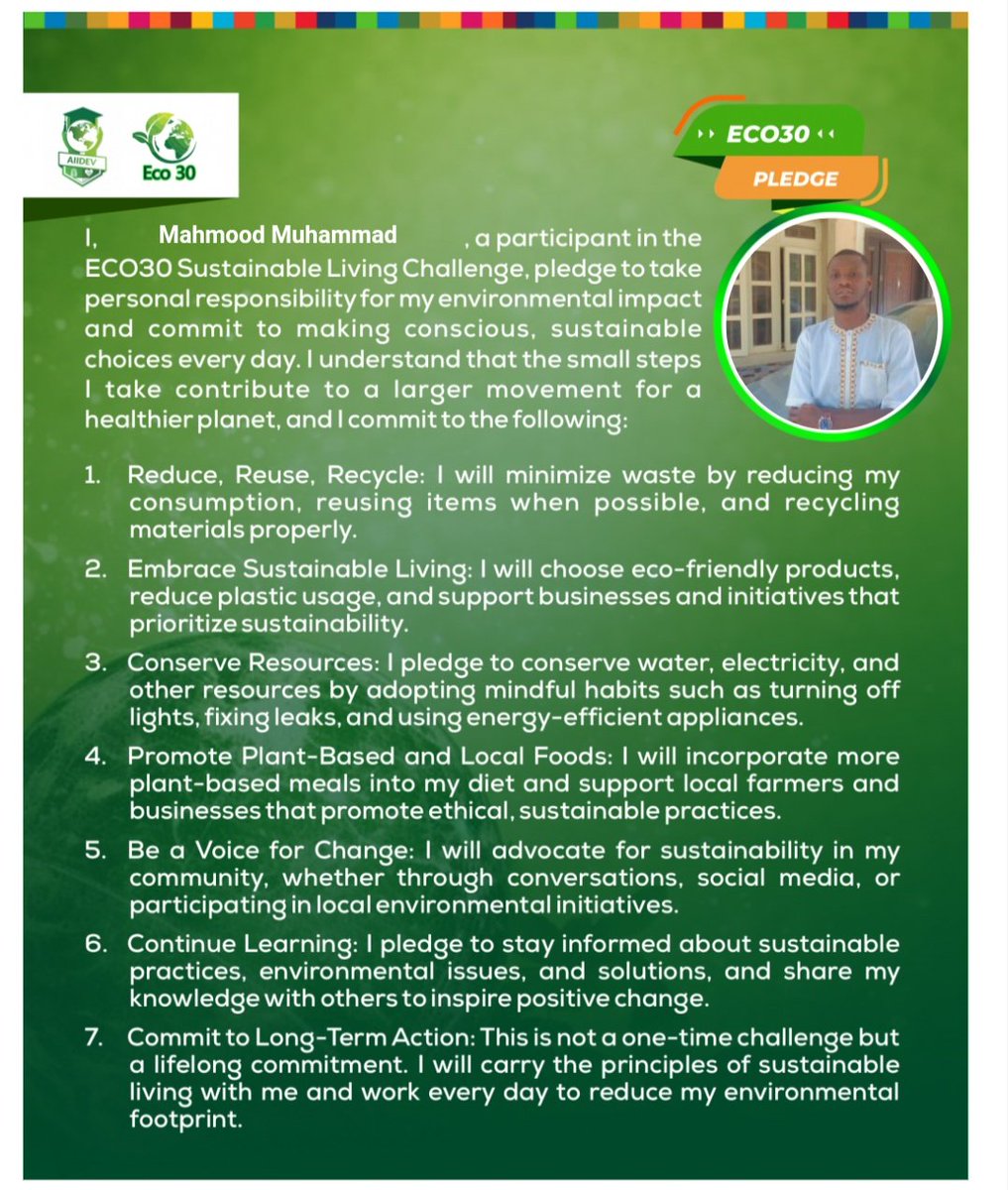 mudeey31's tweet photo. #ECO30Restorers
#ECO30ChangeMakers
#eco30drivers
#AIIDEV
@RecycleupNg
#KeepNigeriaClean https://t.co/YMKAXOJoX3