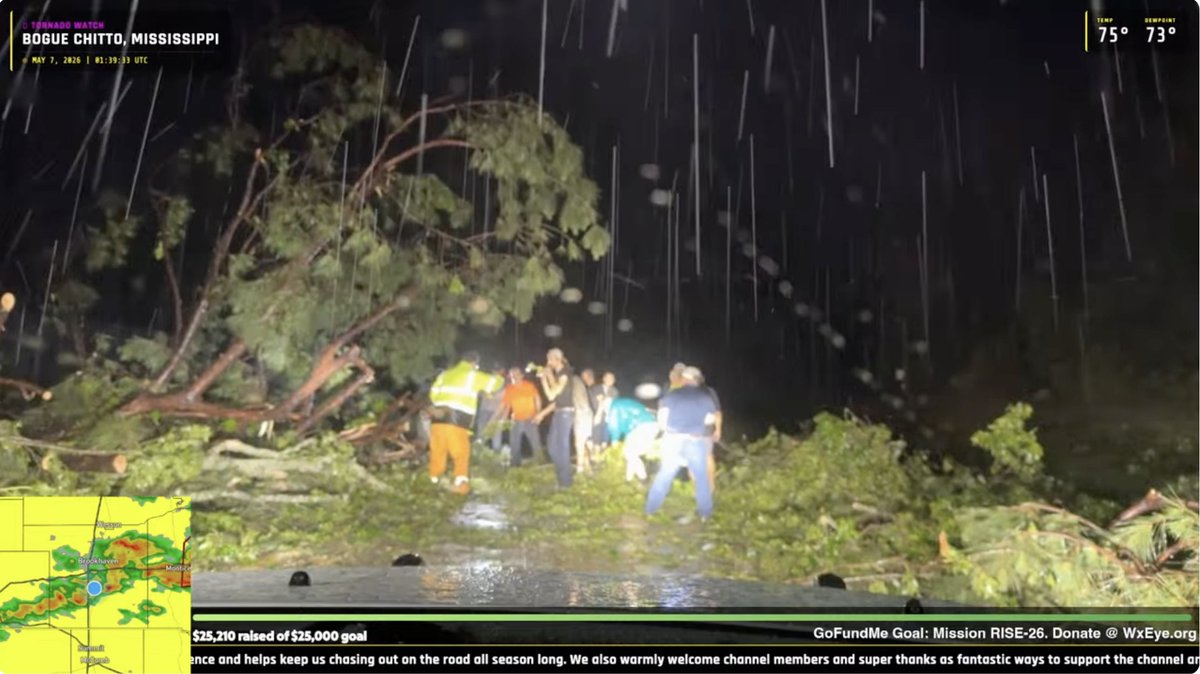 VinceWaelti's tweet image. Because of the help of several of these chasers (one of which had 12 viewers meanwhile others sitting in their cars 10 cars behind watching us had a few hundred) emergency services were able to be provided to numerous people tonight south of Brookhaven, MS. 

It's really