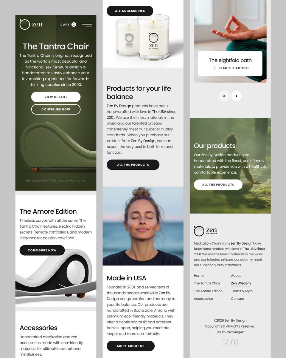 DrawingArt's tweet photo. Here is also mobile website designed for Zen By Design that hand-crafts zen products with love in The USA since 2001. They use the finest materials in the world and their talented artisans consistently meet their superior quality standards. https://t.co/SJsONrbaAf