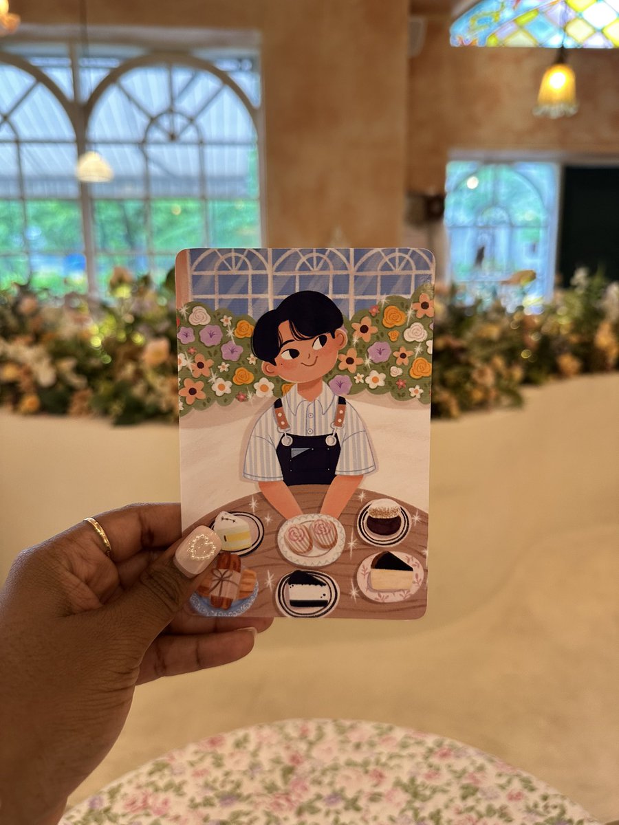 Ryeoblossom's tweet photo. My favorite cafe owner 🌷🪵 #ForestforRest #Ryeowook #려욱 https://t.co/Yjyof7d97I