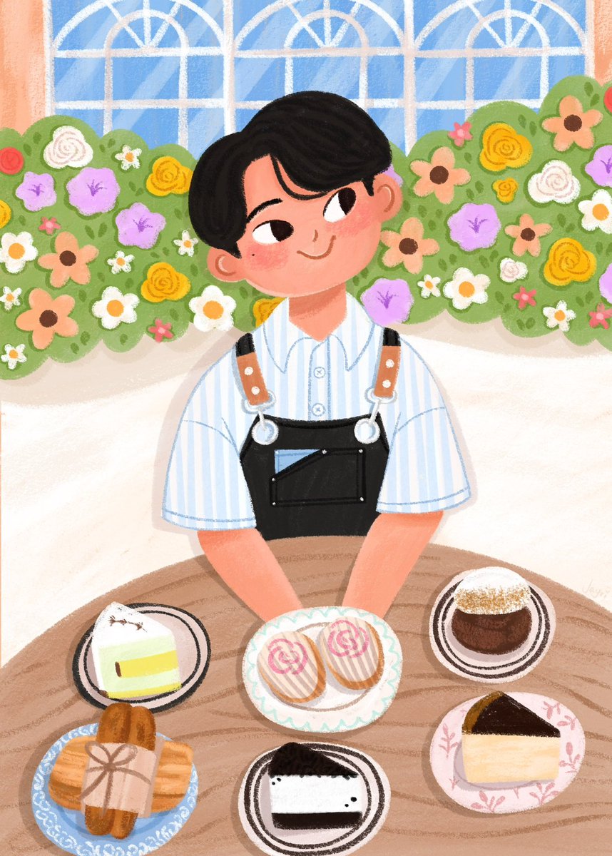 Ryeoblossom's tweet photo. My favorite cafe owner 🌷🪵 #ForestforRest #Ryeowook #려욱 https://t.co/Yjyof7d97I