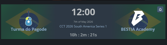 kronyiii's tweet photo. BESTIA QUIERE SEGUIR AVANZANDO EN @CCT_CS 

@bestia_corp AC vs #TurmadoPagode
⏰12:00 🇨🇱 // 🇦🇷🇺🇾🇧🇷
📺https://t.co/LMENhOxtI2 https://t.co/HiNMr7yPOY