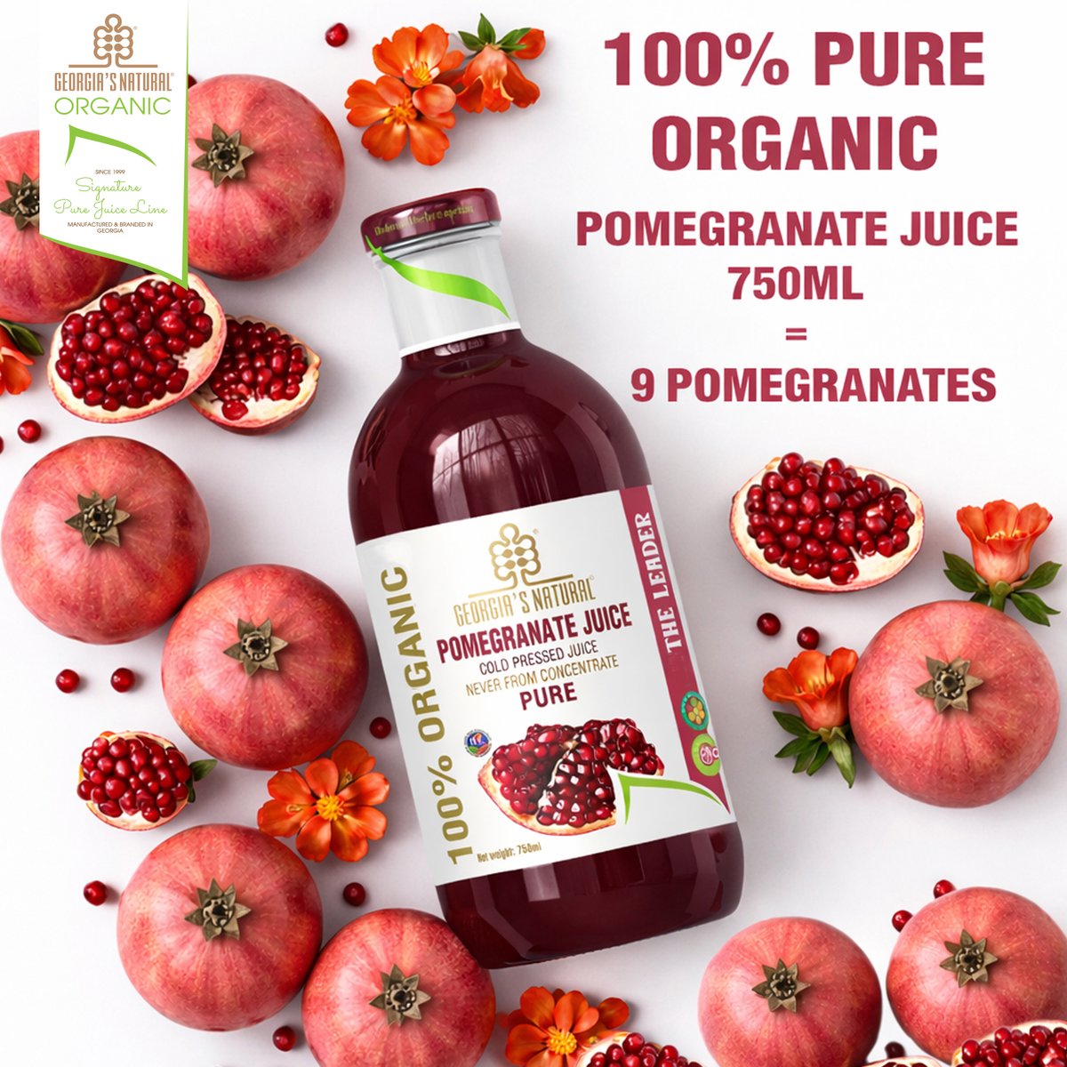 GeorgiasN's tweet photo. 🌟 The Leader - 100% Organic Pomegranate Juice
True leadership is built through daily choices.
In every 750ml bottle, 9 organic pomegranates are carefully pressed into one powerful expression of nature - pure, vibrant, and full of life https://t.co/OrPvF3Rd1R