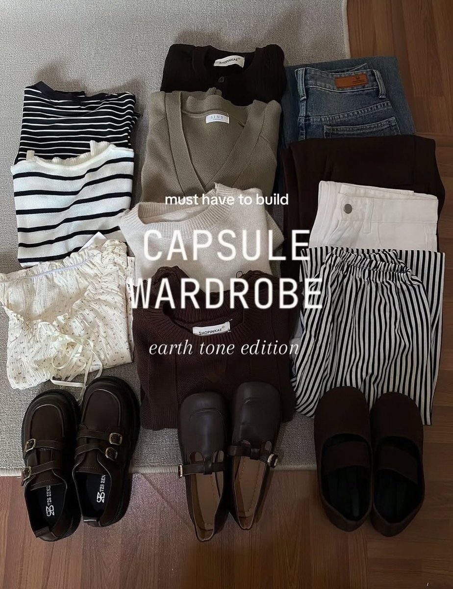rkoserie's tweet photo. Capsule wardrobe 
Currently obsessed with earth-tone outfits🤎🤍 https://t.co/reQE9ikvGN