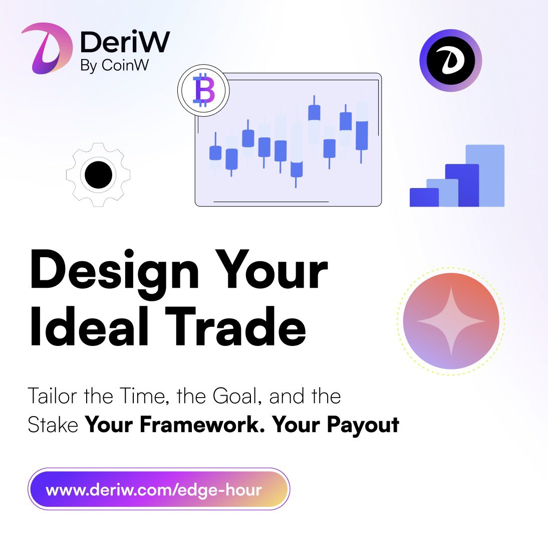 DeriWOfficial's tweet photo. Design your trade. Set your rules. Chase your payout. ⚡️

With #DeriW Edge Hour, traders can tailor the time, goal, and stake to fit their own strategy.

No one-size-fits-all trading.
Your framework. Your edge.

🔗 https://t.co/gLeuGrD1h5

#Crypto #DeFi #PerpDEX #Trading https://t.co/L1P00T1qMe