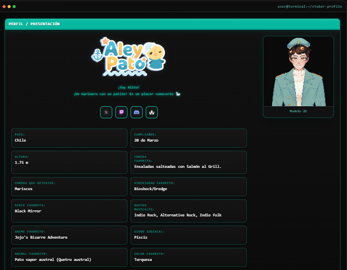 drogue_bag's tweet photo. Se crearon cuatro nuevas páginas web en la VTuberDEX:

@AmelaHaddock 
@AniaStarlight 
@AleyPato_P 
@alicereyeto 

https://t.co/goLHKN6sr3
https://t.co/qHTKqmxsHu
https://t.co/fIiYuKh9Gm
https://t.co/ZgX3kaaQlN https://t.co/h0tzMiM782