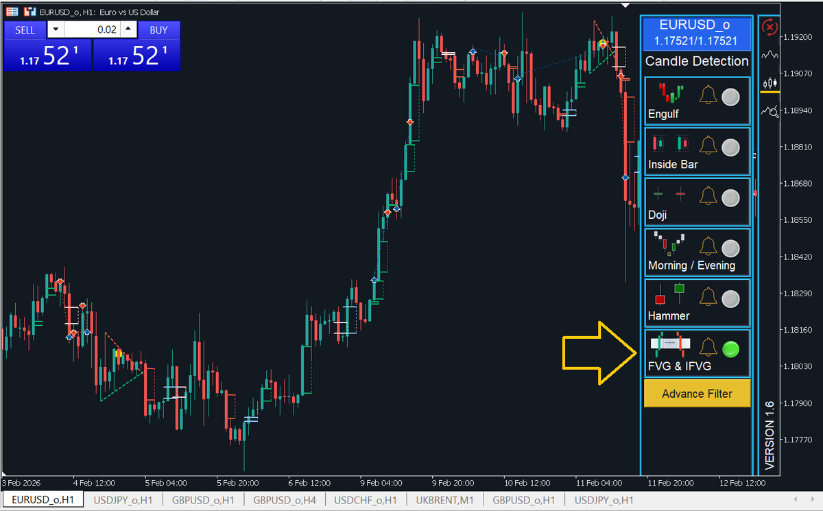 🚀 Strategy Assistant MT5 v1.6 is now available!
1️⃣ Added new candlestick patterns: FVG &amp; IFVG
2️⃣ Improved triangle detection for more qualified setups

mql5.com/en/market/prod…